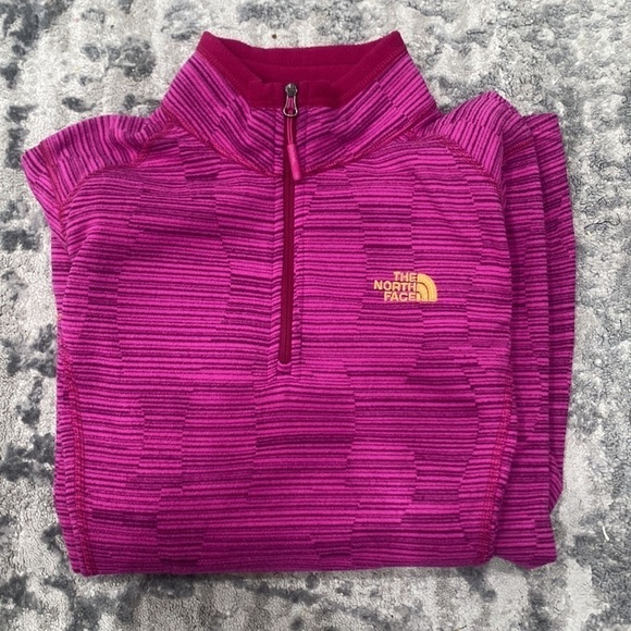 North Face Quarter Zip Pink M - Picture 7 of 7